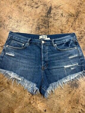 Free People Sz 31 Denim Shorts Boho We The Free
